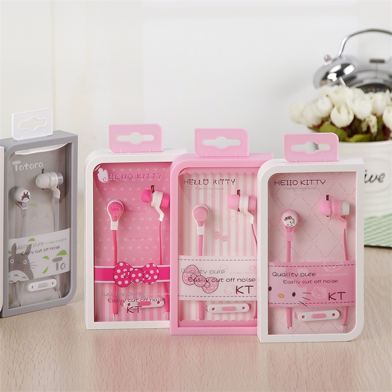 Tai Nghe Nhét Tai Mềm Hoạt Hình Phát Nhạc Sáng Tạo Cho Nữ