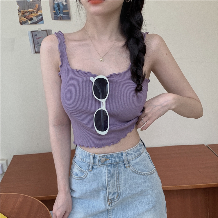 Áo không tay màu trơn thời trang Hàn Quốc cho nữ | BigBuy360 - bigbuy360.vn