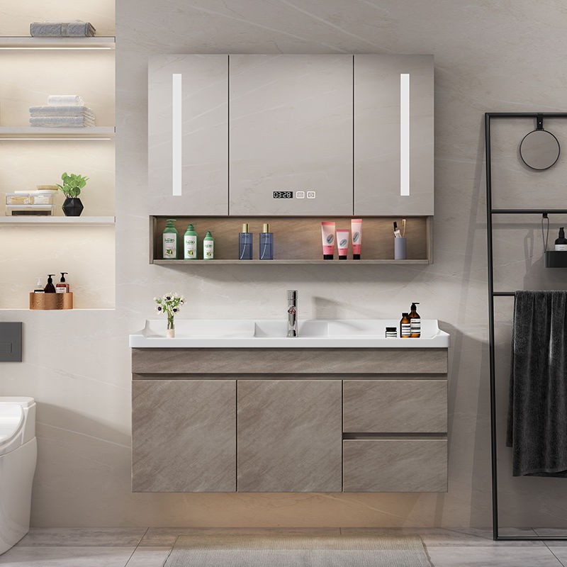 Căn hộ nhỏ hiện đại tối giản kết hợp tủ phòng tắm chậu rửa | BigBuy360 - bigbuy360.vn