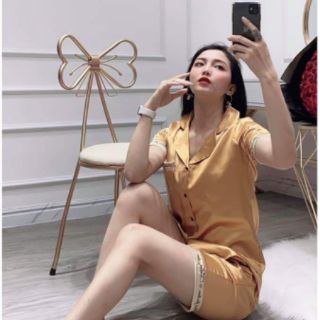 Set đùi đồ bộ chất lụa satin cao cấp