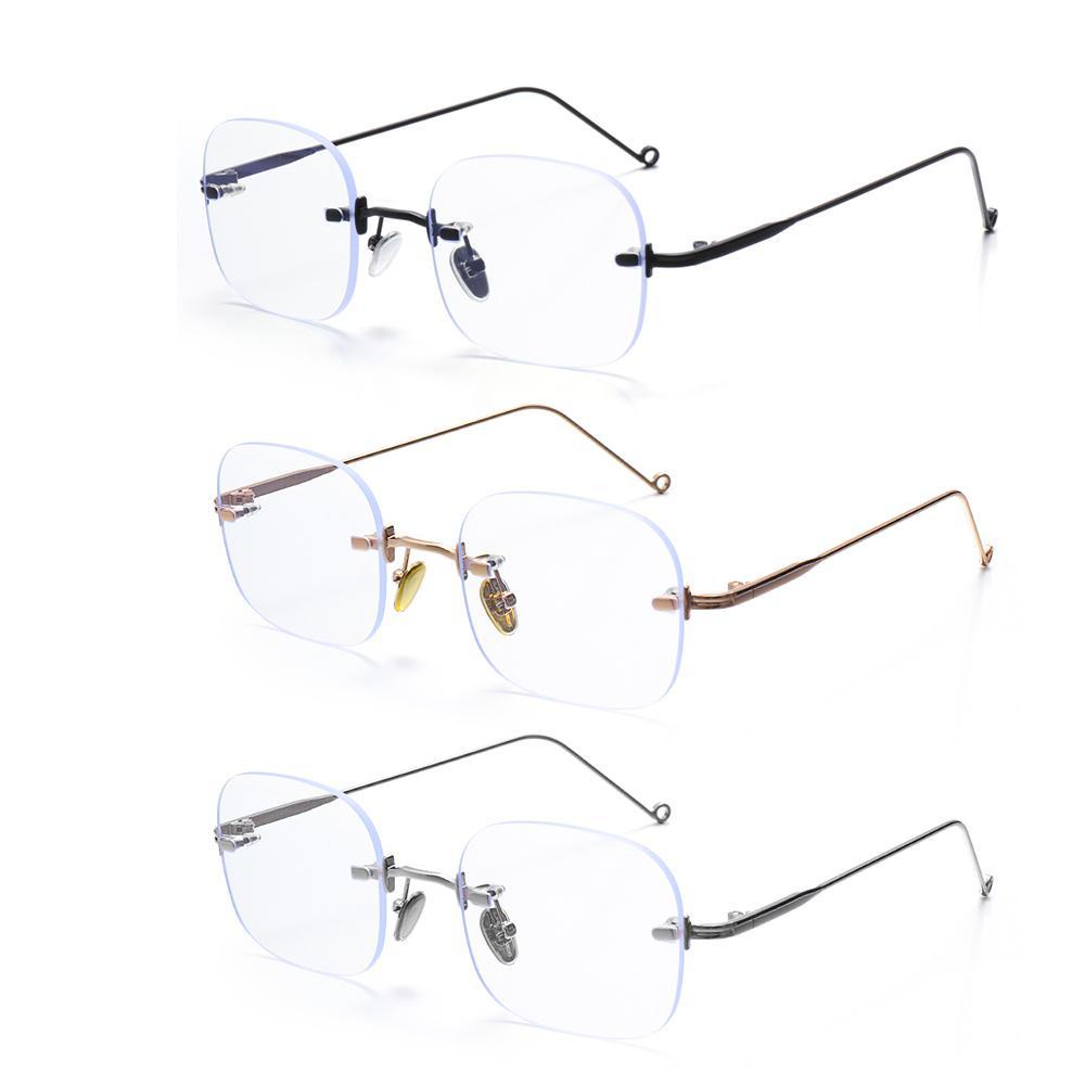 PINEVN Mắt Kính Không Gọng Kim Loại Chống Ánh Sáng Xanh
