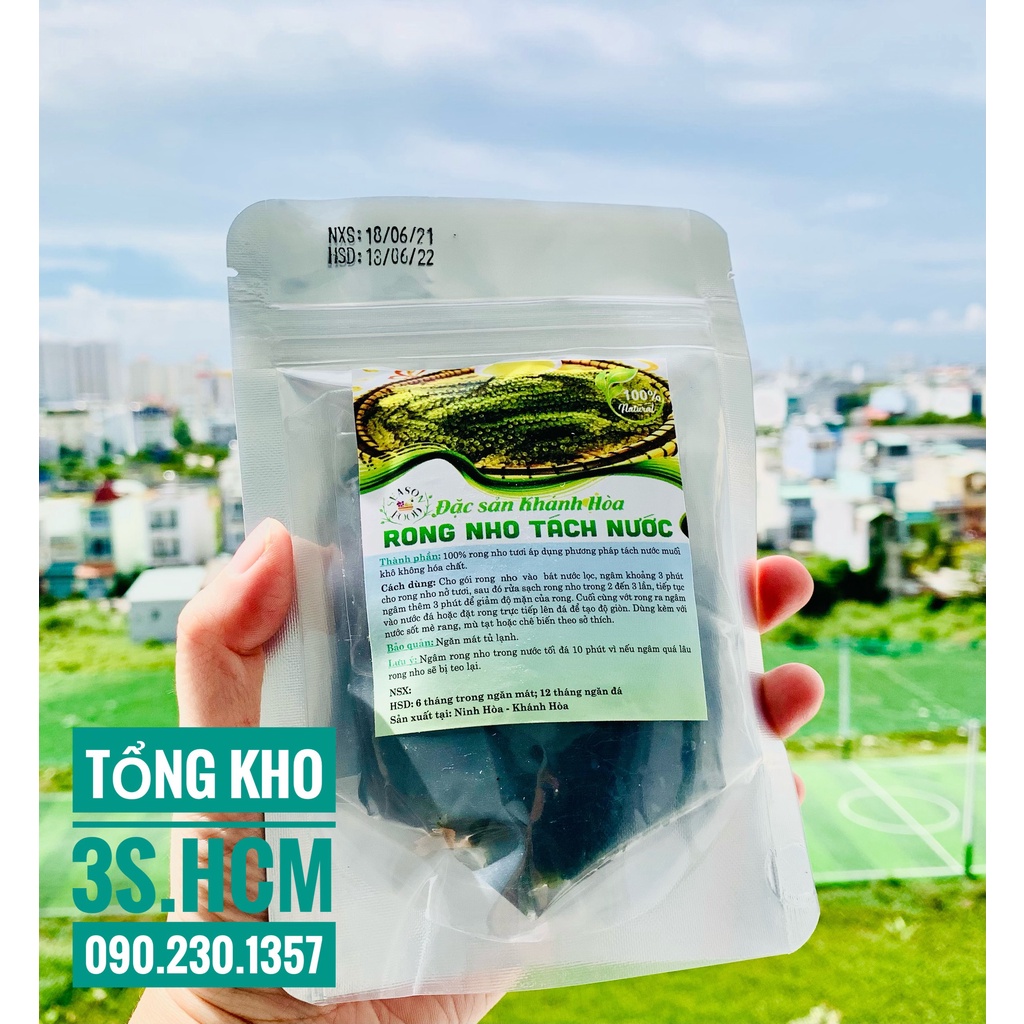 💥GIÁ SỈ💥[COMBO 10 gói x 100g nở 300g] Rong Nho Tách Nước Khánh Hoà- Nha Trang- Công Nghệ Tách Nước Tiêu Chuẩn Nhật Bản | BigBuy360 - bigbuy360.vn