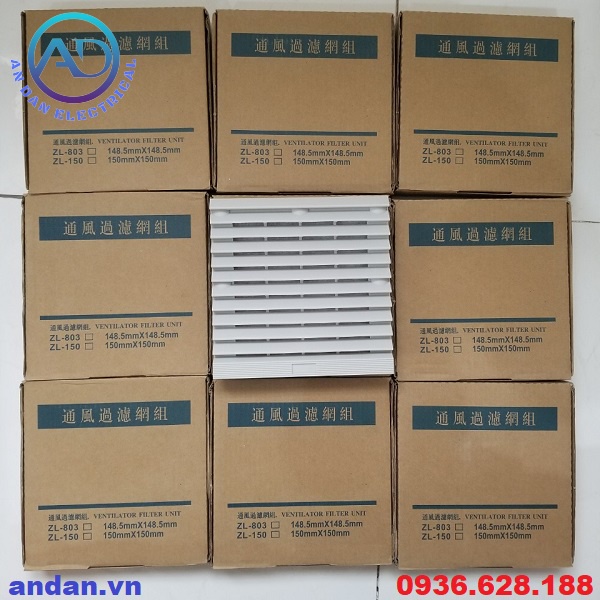 Tấm lọc bụi quạt hút ZL803 - Fan Filter ZL-803, Lọc bụi quạt 120x120, 12x12cm