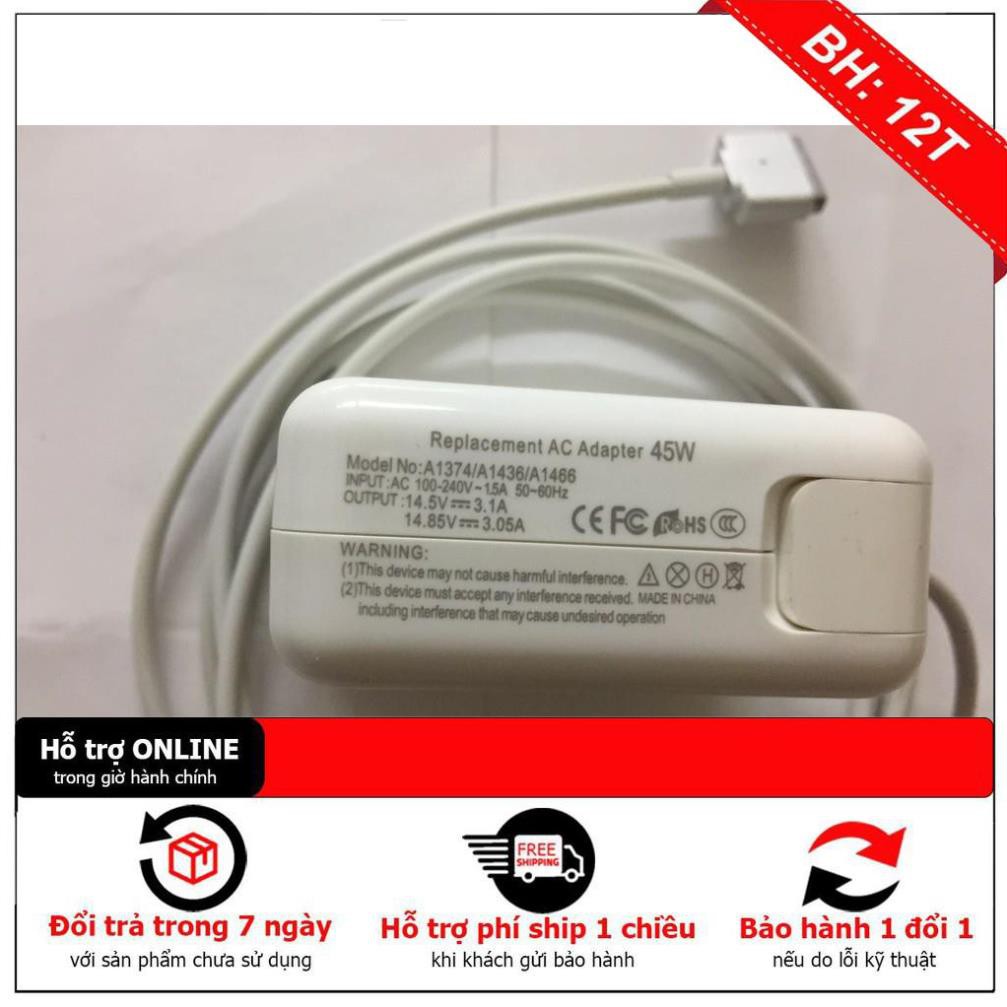 [BH12] Sạc Macbook Air 14.85V-3.05A- 45W- magsafe 2