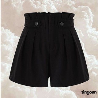 [Mã BMLT35 giảm đến 35K đơn 99K] Quần short 2 cúc đen TYGA SHORT/BL freesize