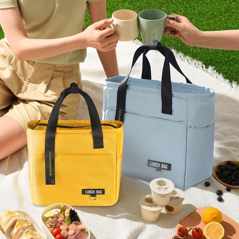Túi Tote Đựng Hộp Cơm Trưa Cách Nhiệt Chống Thấm Nước Kích Thước Lớn Cho Nam Và Nữ