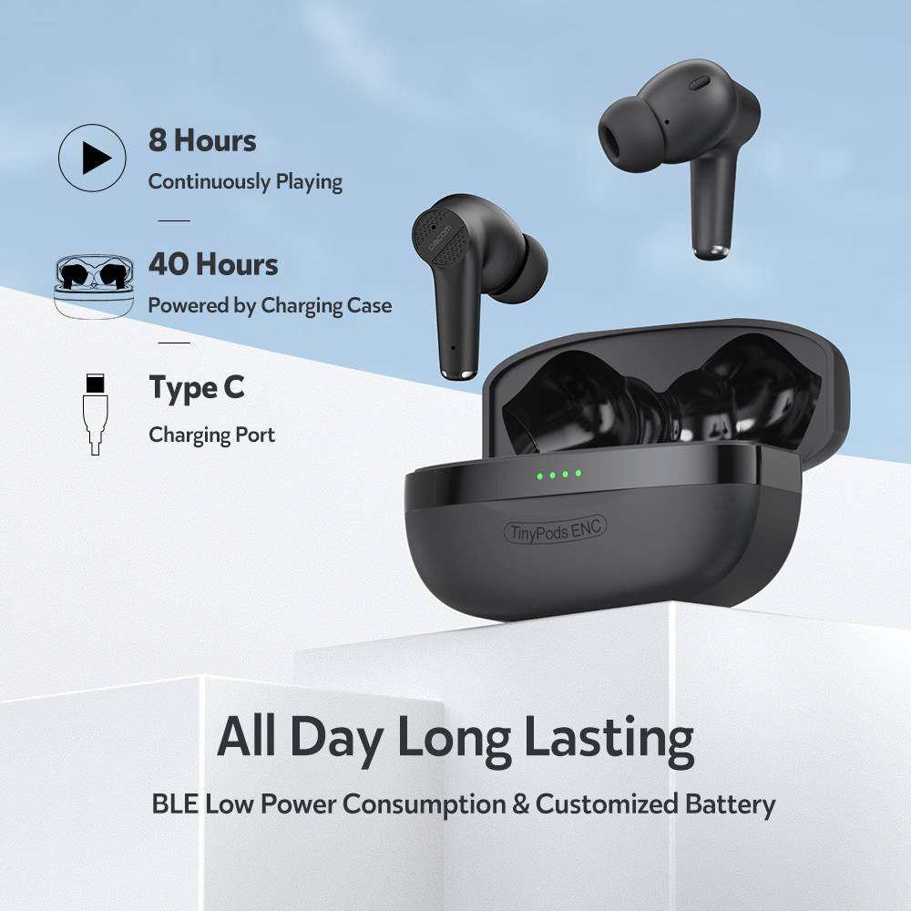 Tai Nghe Nhét Tai TWS Kết Nối Bluetooth Không Dây Chống Ồn Tương Thích Với Huawei Xiaomi Apple OPPO