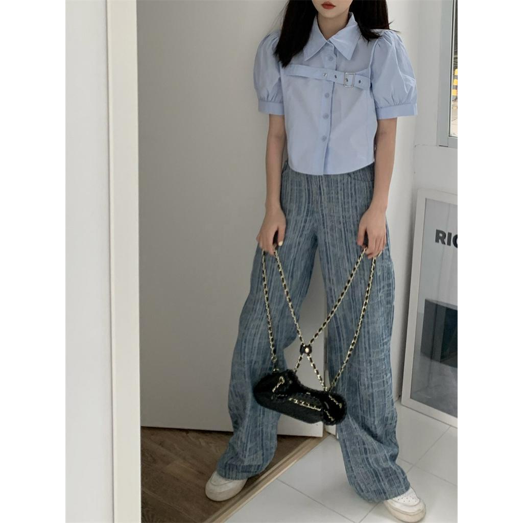 Áo Thun Cộc Tay Dáng Ngắn Thời Trang Mùa Hè Cho Nữ 63131