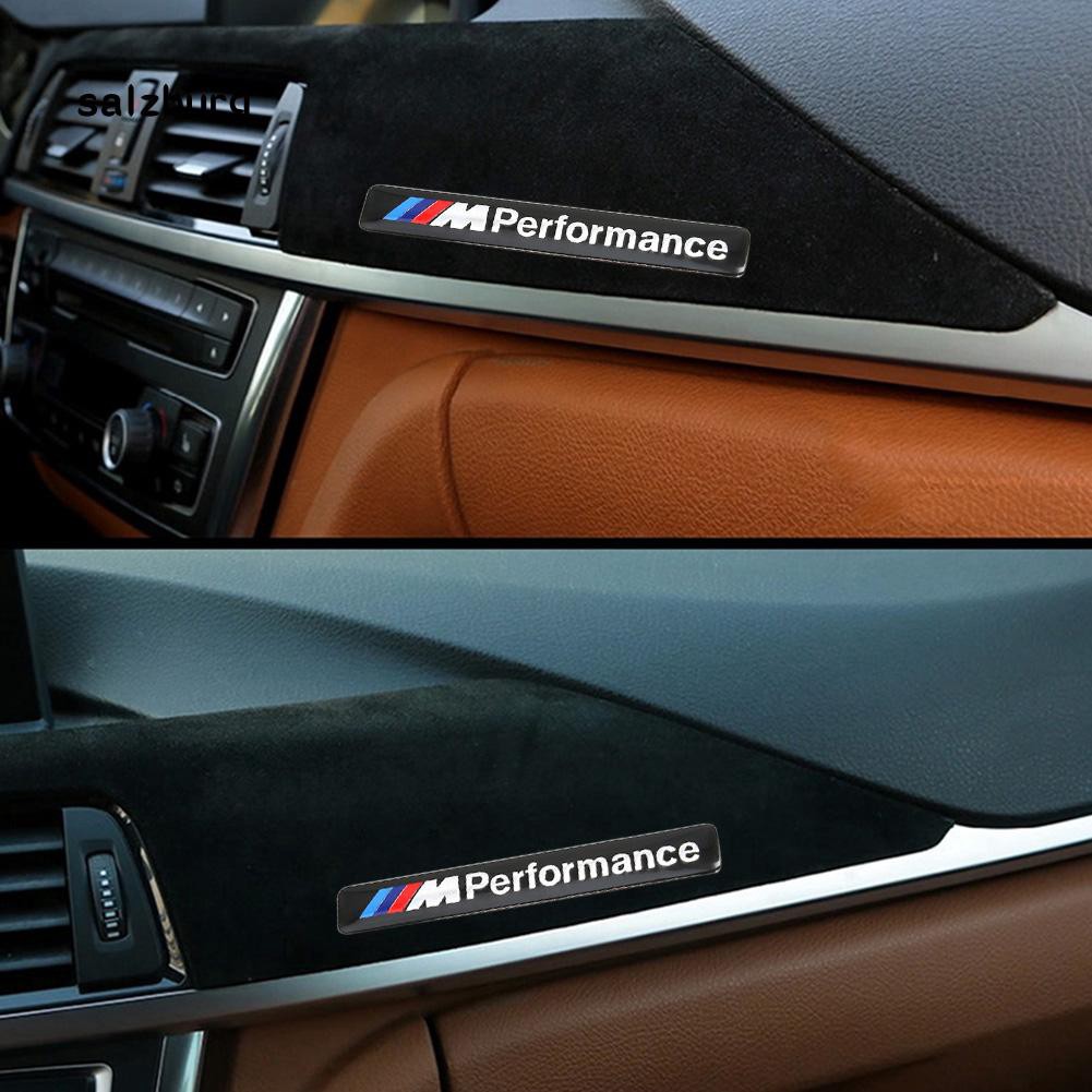 Miếng dán trang trí xe hơi hình logo chữ M performance bằng kim loại cho BMW