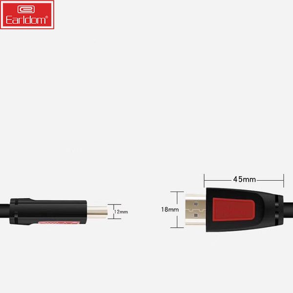 Cáp HDMI Earldom W09 Hỗ Trợ 3D, Tốc Độ Cao, Chuẩn Full HD 1080