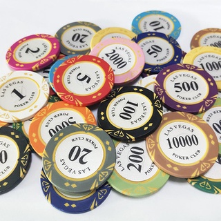 Chip Poker lẻ Phỉnh Poker Las Vegas loại cao cấp, có số