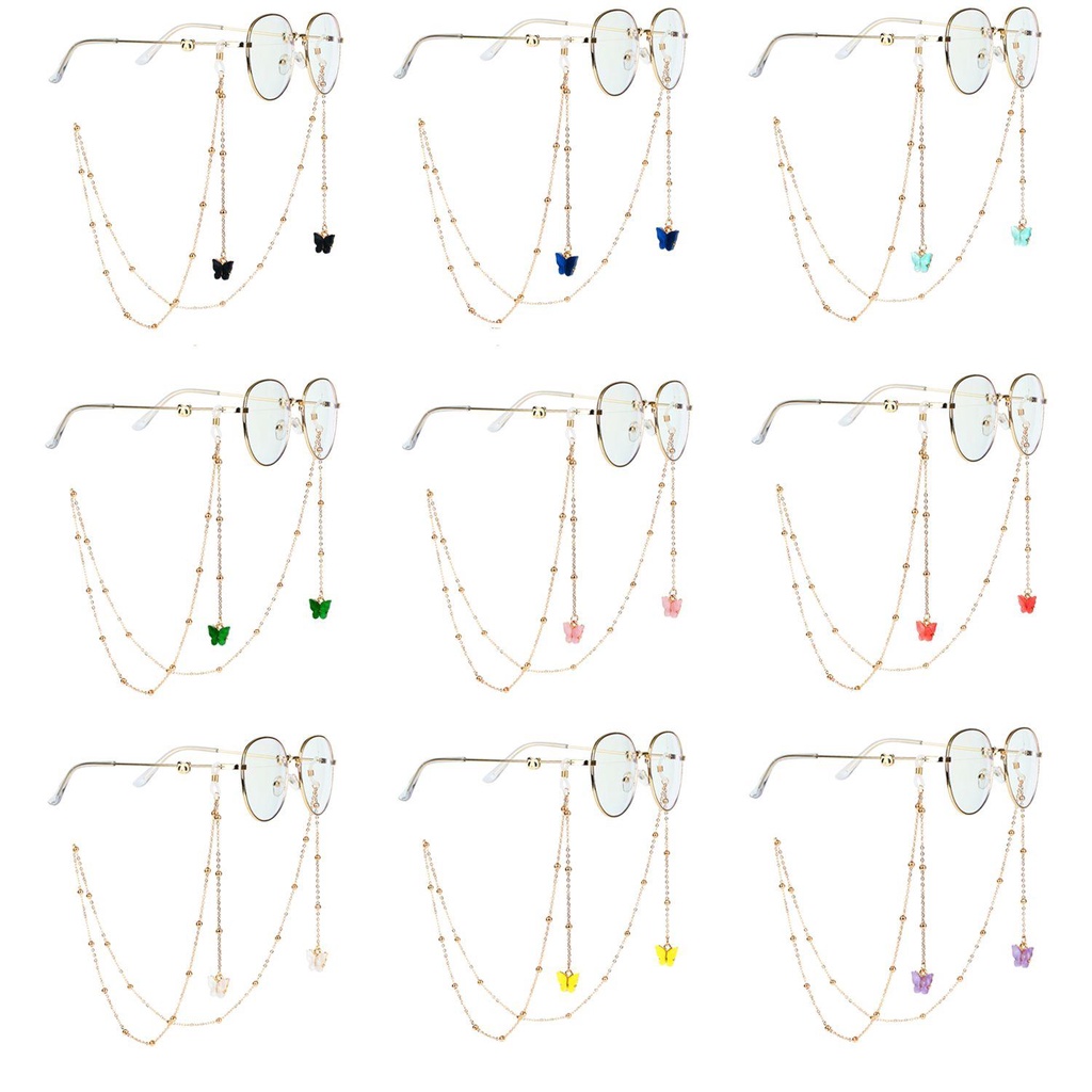 Vòng cổ Kim Loại Thời Trang|Kính Đọc Sách Đính Hạt