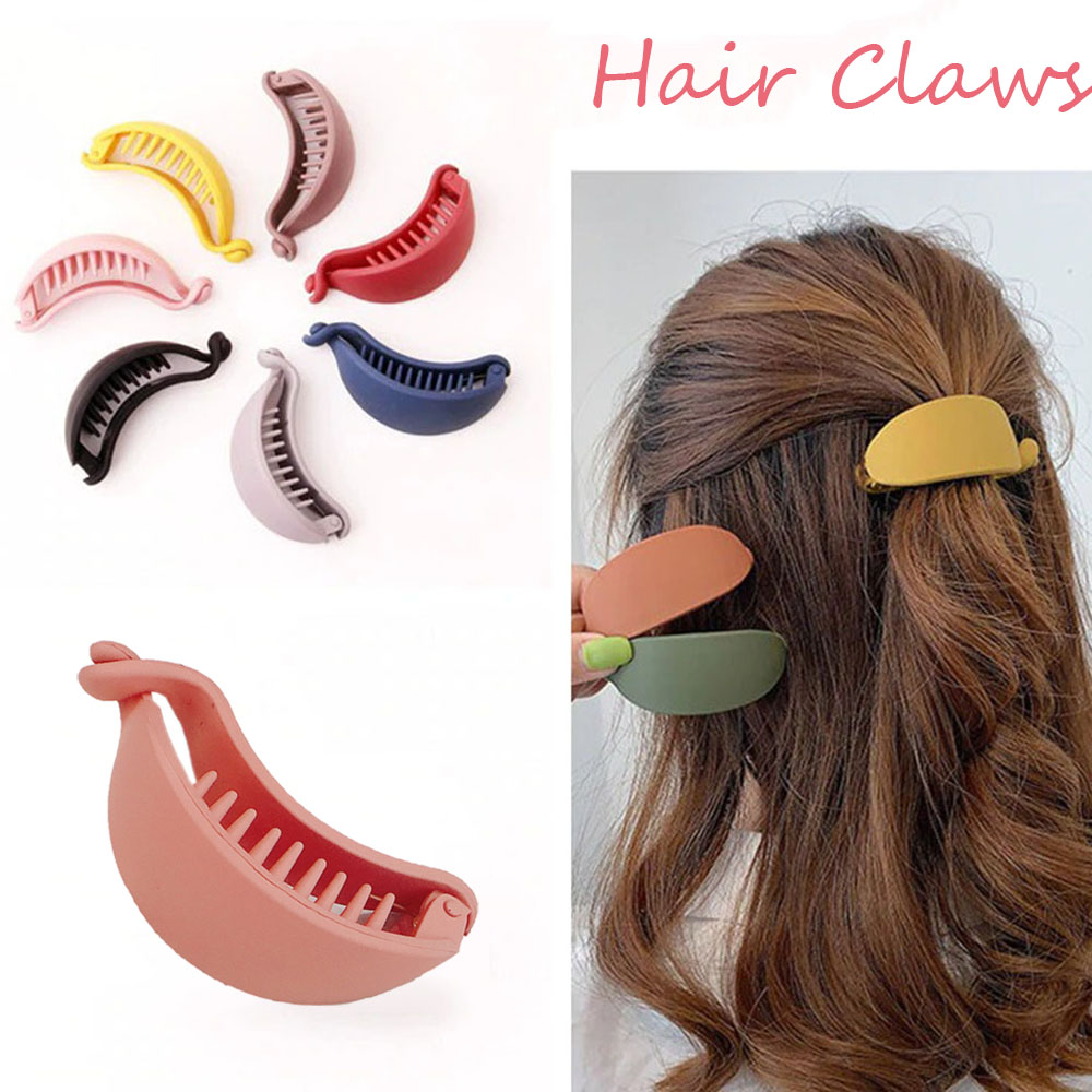 Kẹp Tóc Hình Quả Chuối Nhiều Màu Thời Trang Cho Nữ