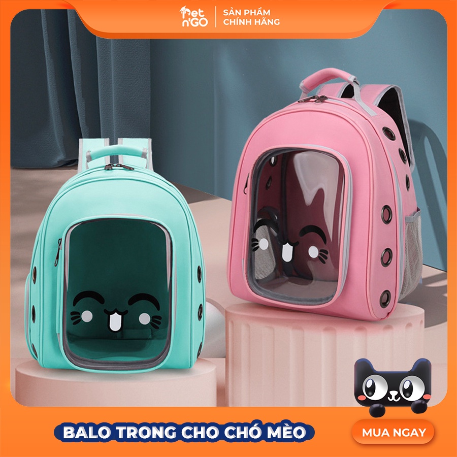 Balo Trong Cho Chó Mèo thoáng khí - Balo Phi Hành Gia - Đa Dạng Màu Sắc