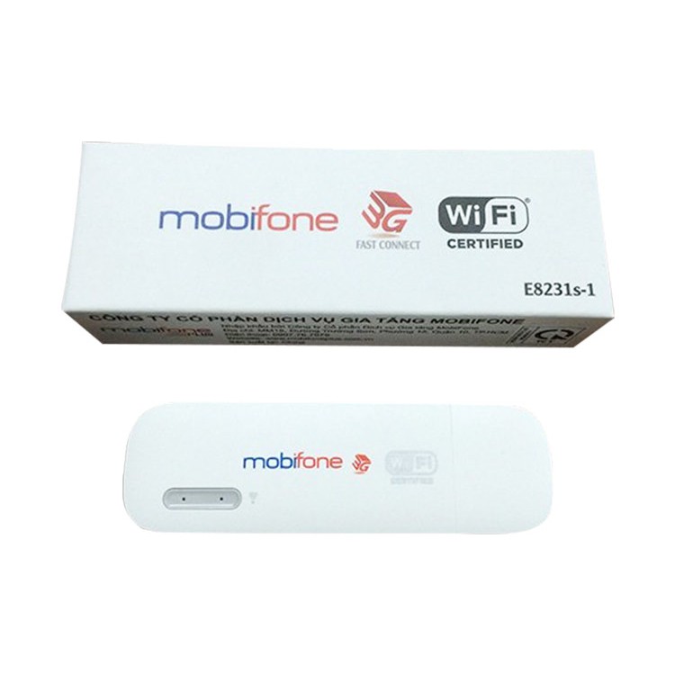 USB 3G Phát sóng wifi Mobifone E8231s-1 dùng tất cả các sim