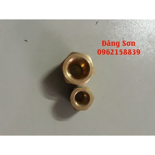 Cặp đầu co Phi 6 và Phi 10 Nối ống Đồng