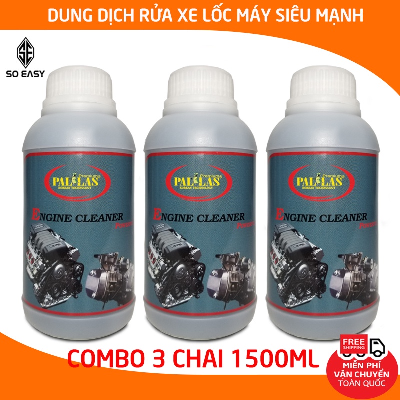 Dung dịch rửa lốc máy cực mạnh Pallas Engine Cleaner Powerful 500ml,nước tẩy rửa vệ sinh khoang máy,làm sạch_P-0501