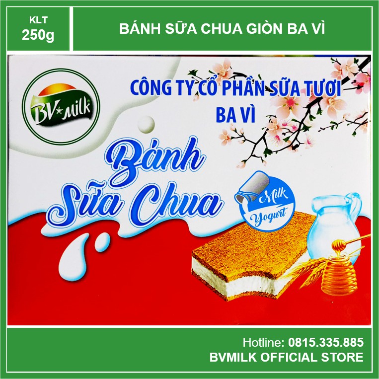 Bánh Sữa Chua Giòn Ba Vì 250g - BVMILK