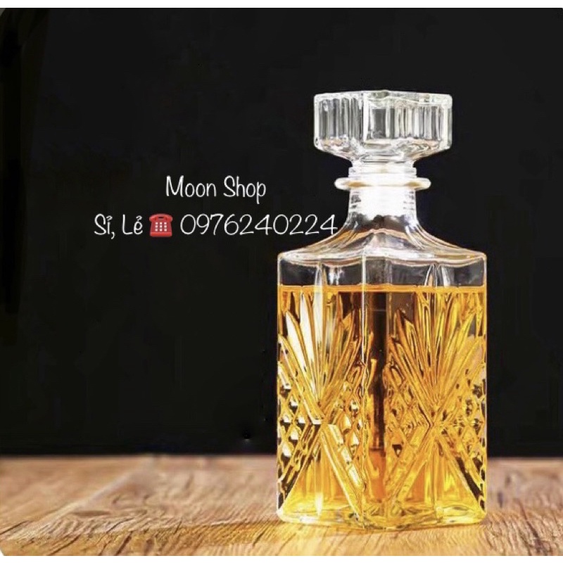 Bình, Chai Đựng Rượu Thuỷ Tinh Cao Cấp 1l. Mẫu Số 10