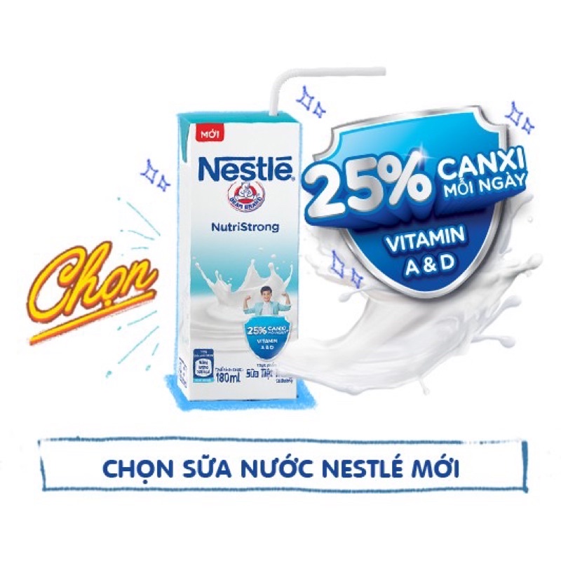 thùng 48 hộp sữa tiệc trùng có đường nétle Nutristrong 180ml