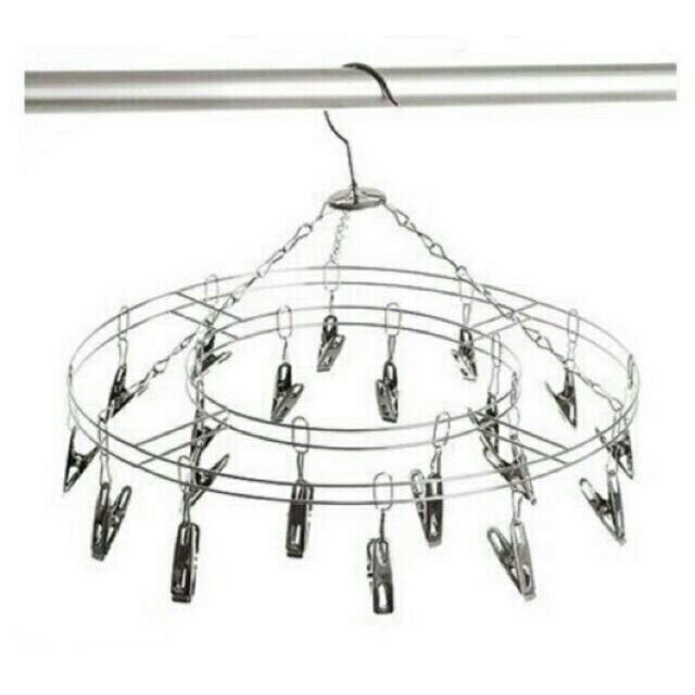Móc tròn inox phơi đồ cho bé