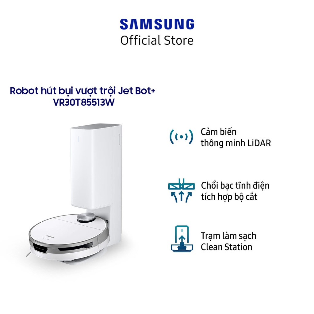 [Mã ELBAU7 giảm 7% đơn 5TR] Robot hút bụi vượt trội Samsung Jet Bot+ (VR30T85513W)