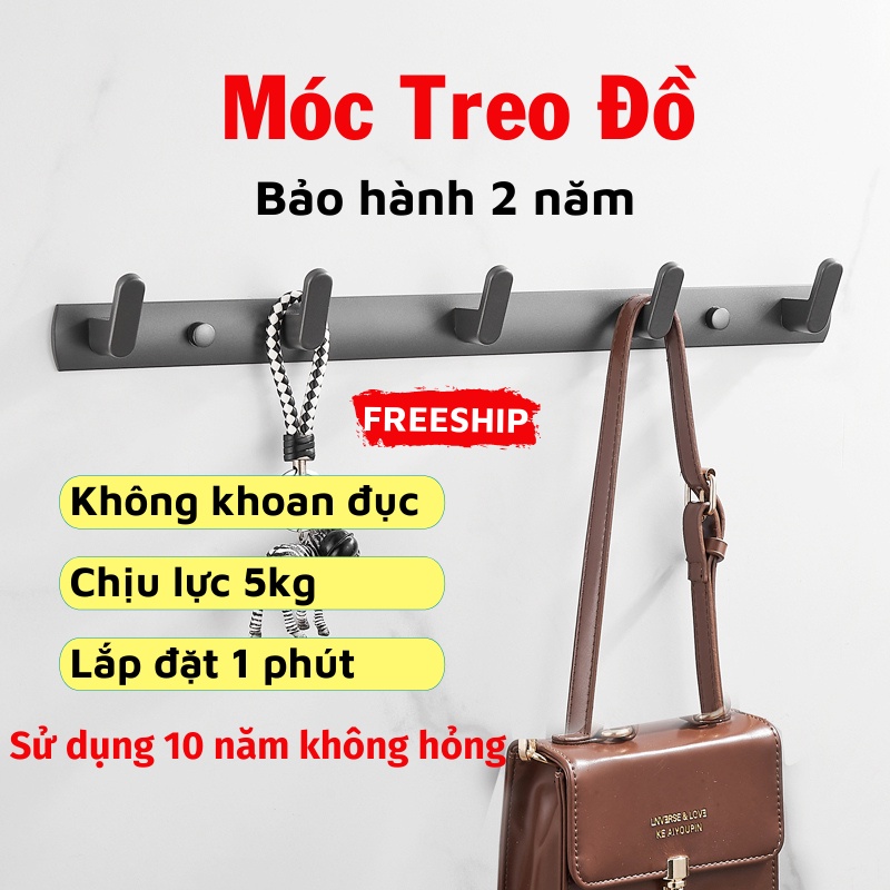 Móc Treo Quần Áo, Móc Treo Đồ Gắn Tường, Sau Cửa Đa Năng Tiện Dụng LEON OFFICIAL