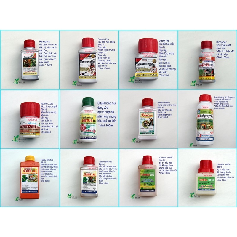 Chế Phẩm Sinh Học Diệt Các Loại Côn Trùng , Nhện Đỏ , Bọ Trĩ , Rệp cho cây cảnh và cây ăn trái , Dizorin.