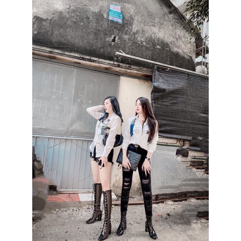 [Mã WASTUP giảm 10% tối đa 30K đơn 99K] ⚡️BÁN SỈ⚡️Sơ mi lụa 2 màu kèm khăn rời hoạ tiết thêu nét | BigBuy360 - bigbuy360.vn