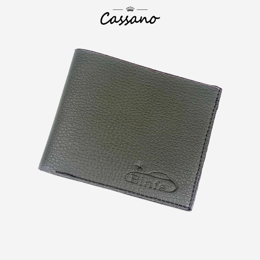Ví nam da bò nhiều ngăn đựng tiền và thẻ tiện lợi bóp nam cao cấp cầm tay nhỏ gọn Cassano - VGR04