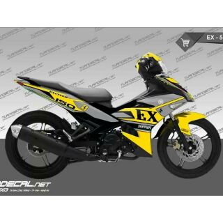 Tem trùm exciter 150 vàng đen