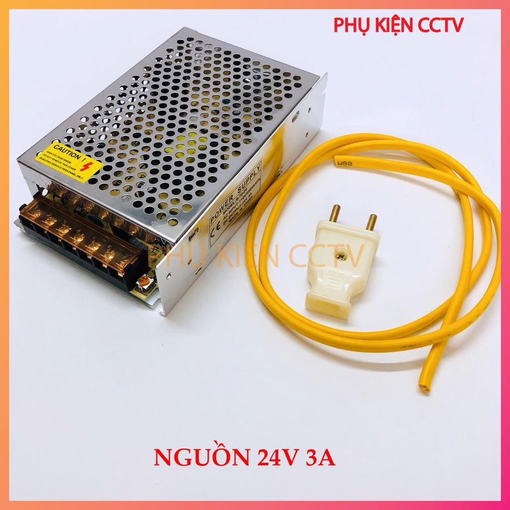 Nguồn tổ ong - Nguồn 24v 20a-15a-10a-5a-3a dùng cho led, động cơ, thiết bị điện 24v, tặng kèm dây nguồn