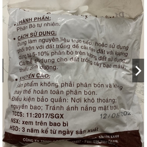 PHÂN BÒ KHÔ TRIBAT 3DM3 ĐÃ QUA XỬ LÝ CHO MỌI CÂY TRỒNG