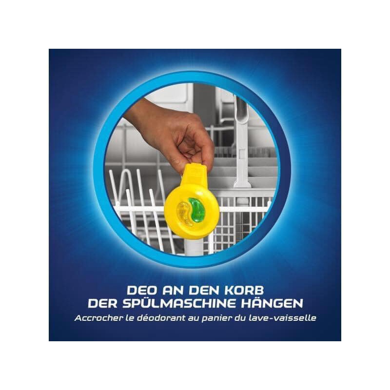 Viên tinh dầu treo khử mùi máy rửa bát Finish hương chanh