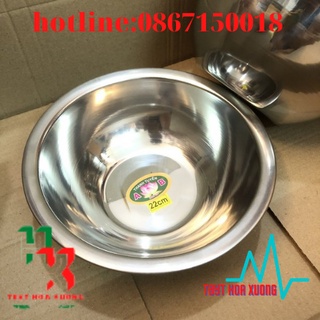 Bát Inox Đựng Nước Size 22cm Spa Dùng Cho Cây Bát Nước