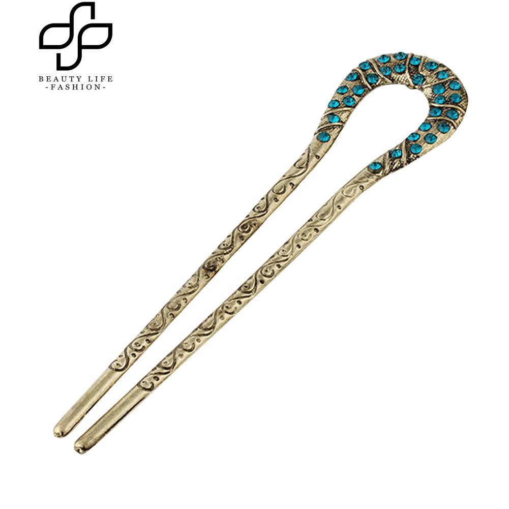 Trâm cài tóc chữ U phong cách cổ điển thời trang nữ