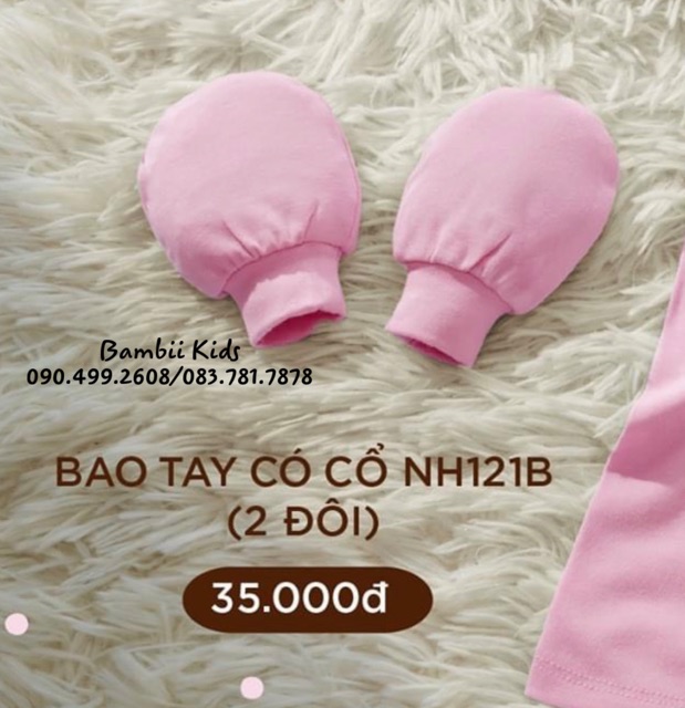 [LULLABY SALE] Set 2 ĐÔI BAO TAY Modal Sơ sinh/ Bé trai/ Bé gái