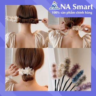 Dây Búi Tóc Hình Hoa Nhiều Màu Dễ Thương