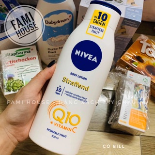 [Có bill] Sữa dưỡng da cơ thể Body Lotion NIVEA Đức 400ml