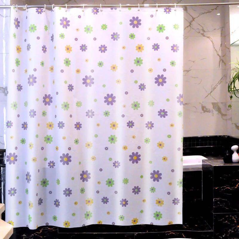 Rèm phòng tắm Hoa Nhí 180cm x 180cm Loại 1