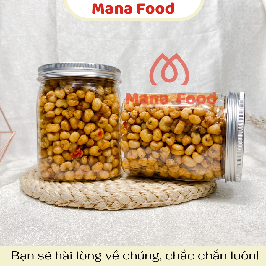 [Hũ vuông] 250G Bắp Sấy Bơ Tỏi Mana Food | ăn vặt, ngô sấy