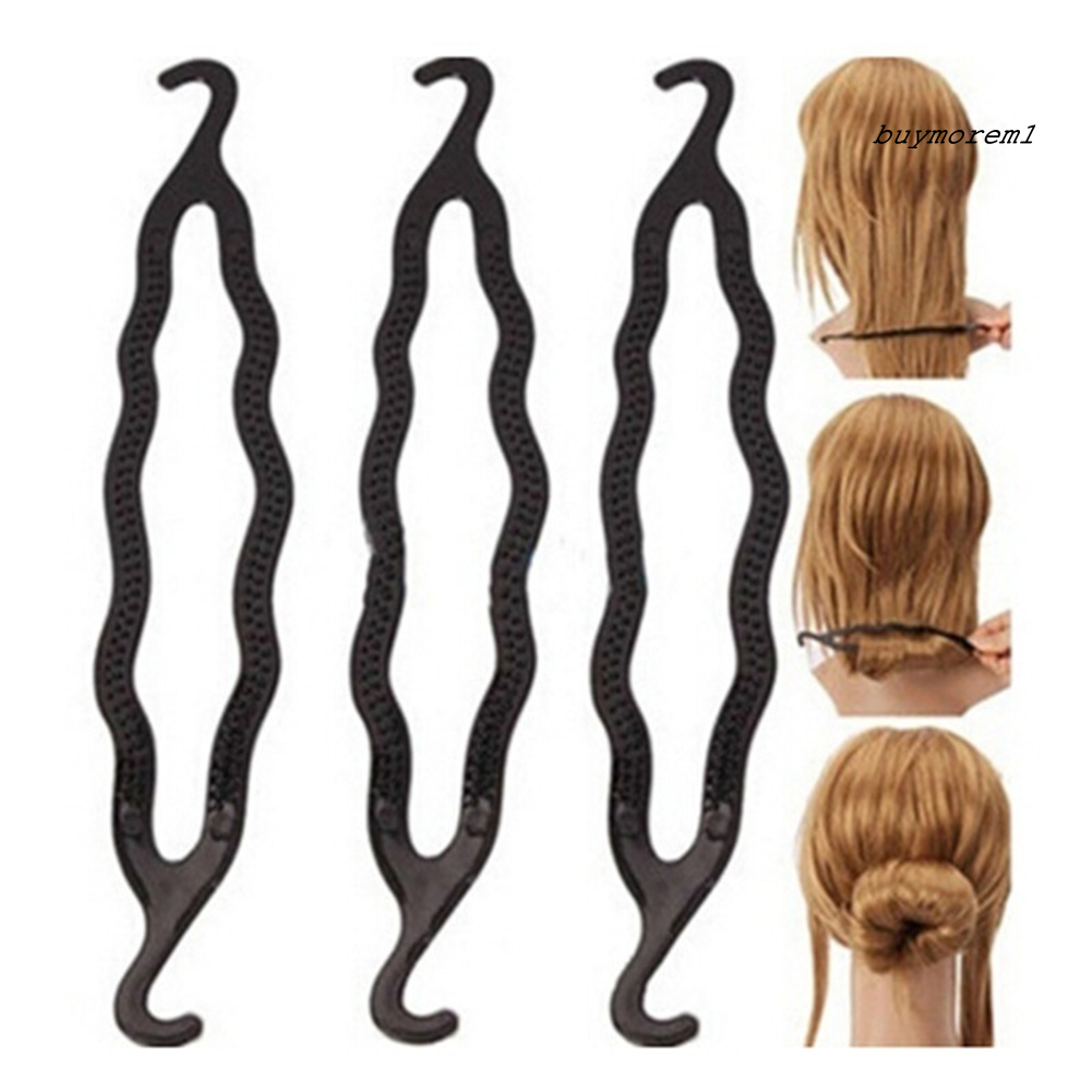 Bộ 4 Dụng Cụ Tạo Kiểu Tóc Búi Hình Bánh Donut DIY Dành Cho Nữ