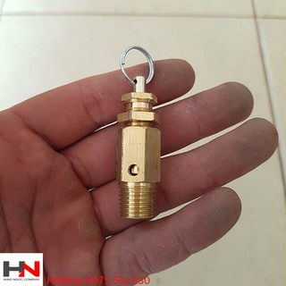 Van an toàn máy nén khí và bình bọt tuyết XẢ MÓC áp chịu max 12kg chân ren 13mm