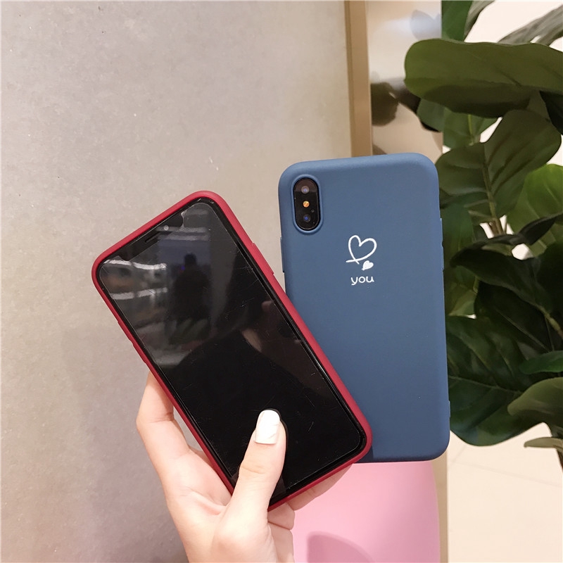 Ốp điện thoại in hình trái tim nhỏ nhắn cho iPhone 6 6s 6+ 6s+ 7 7+ 8 8+ X Xs Xr Xs Max 12