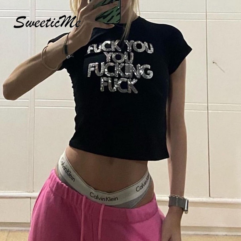 Áo Thun Tay Ngắn Form Ôm SweeticMe Hàng Mới Cho Nữ