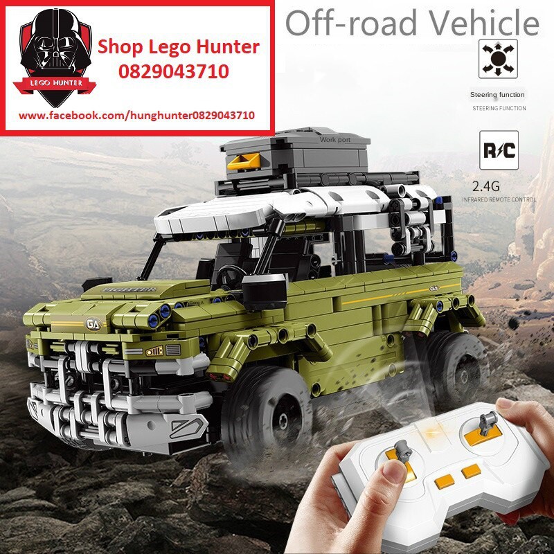 XB Xingbao 03022 Technic Off-Road RC bộ đồ chơi lắp ráp mô hình Xe Land Rover Defender Điểu khiển từ xa