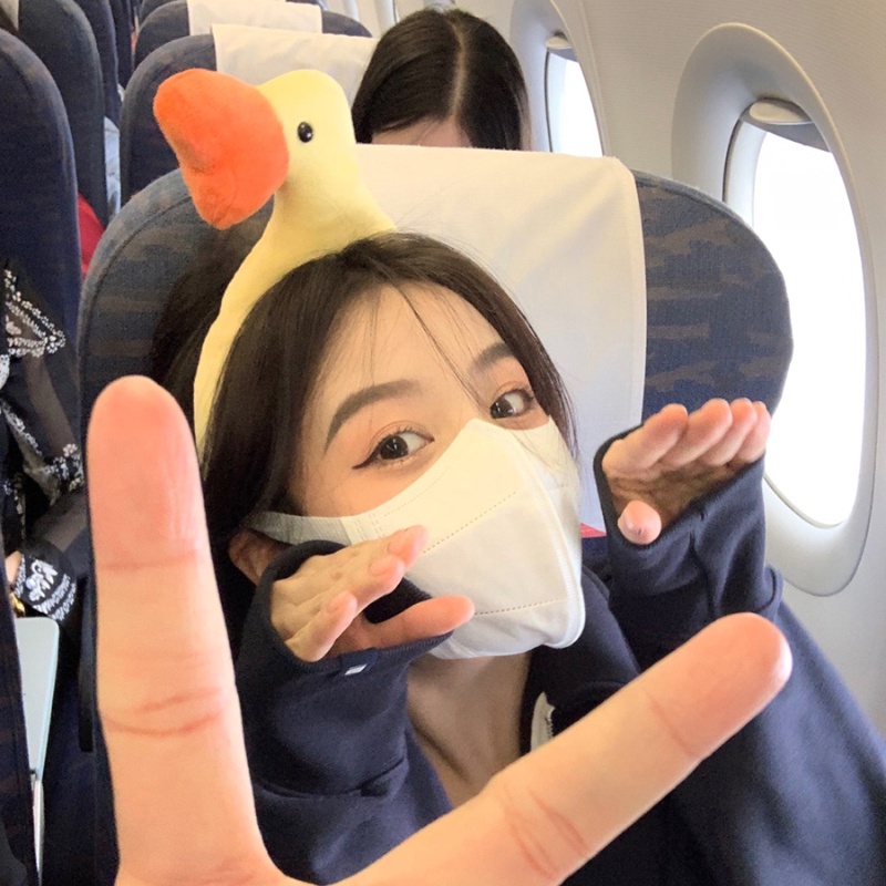 Băng đô hình chú vịt dễ thương phong cách Hàn Quốc