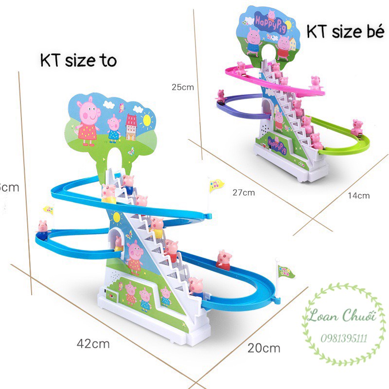 ĐỒ CHƠI HEO PEPPA LEO BẬC THANG
