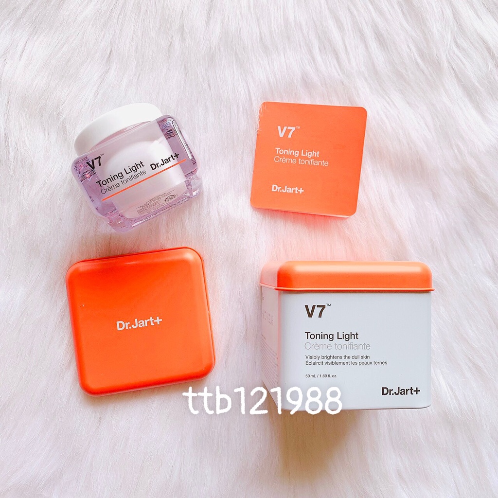 Kem Mặt V7 Toning Light Dr.Jart+ Mini Size 15ml - Kem Mặt V7 Pink Toning Dr.Jart 15ml