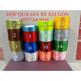 RUY BĂNG VẢI CUỘN RỘNG 2CM DÀI 20M - MÀU TÙY CHỌN
